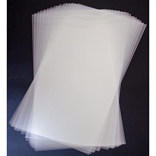 16PCS 6 Mil Blank Mylar Stencil Sheets,12 X 24 inch Clear Plastic Sheets, Clear Acetate Sheets for Cricut Crafts, Clear Plastic Sheets for Crafts and neglex