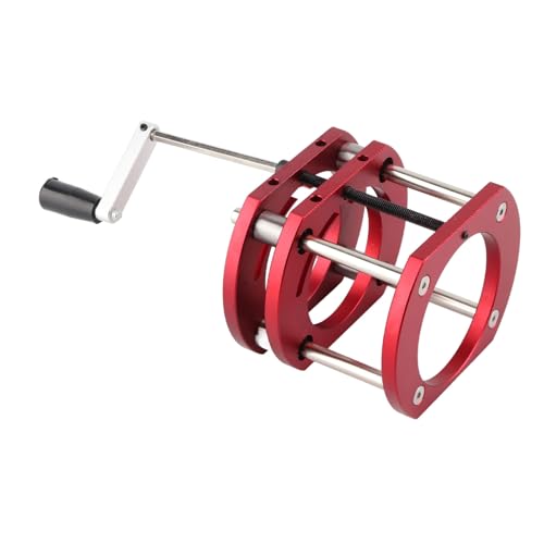 Router Lift, Aluminum Alloy Stainless Steel Diameter Motors Woodworking Router Table Insert Plate Lift Base with 4 Jaw and Crank Handle, Clamping Cryfokt