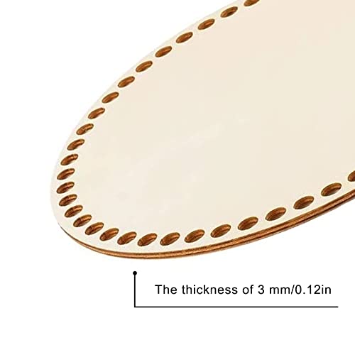 EAGLES 2Pcs Natural Wood Basket Bottom, Round Circle Blank Crochet Basket Wood Base Circle Wooden Bottom Bases for DIY Basket Weaving Crochet EAGLES