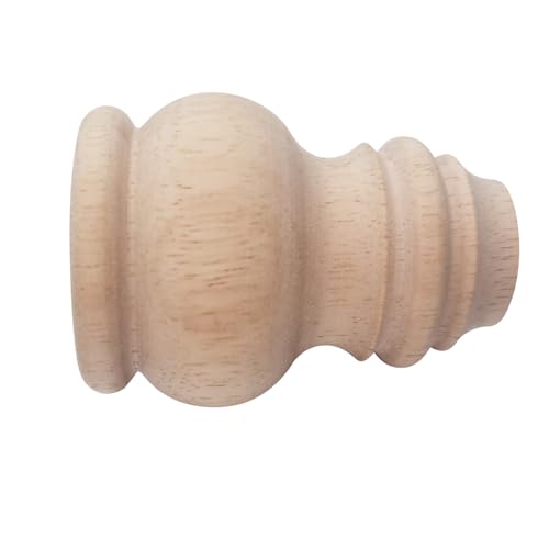 Btibpse 3" Tall Solid Wood Furniture Legs Unfinished Bun Feet for Cabinet Sofa Ottoman TV Stand Loveseat Dresser Set of 4 Btibpse