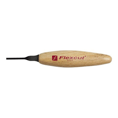 FLEXCUT Micro Deep U-Gouge, Razor Sharp High Carbon Cutting Blade, 1.5 mm for Miniature and Fine Detail Work (MT27)