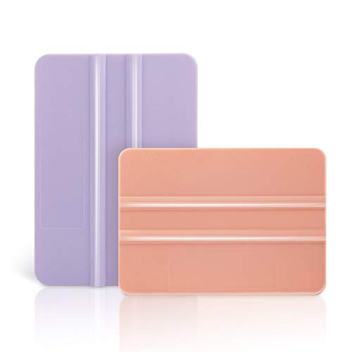Craft Vinyl Tool Kit Coral and Purple Squeegee for Adhesive Vinyl Decal Sticker Application 2 PCS/Pack VACREER
