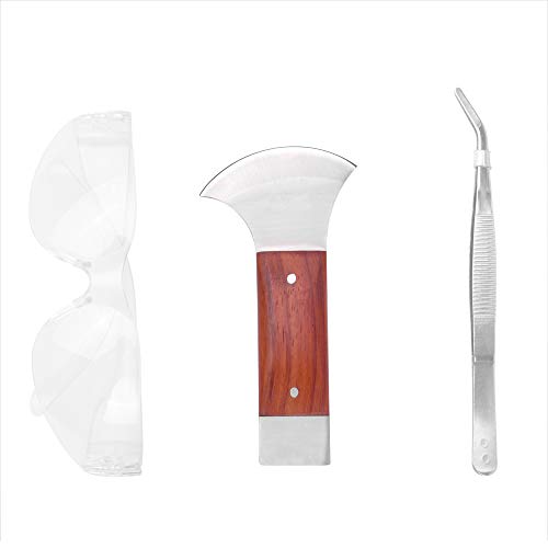 Professional 16 Pieces Mosaic tile and Stained Glass Start-up Tool Set with Carrying Case, Lead Came Kit for Beginner with Cutters, Pliers, Square, IMT