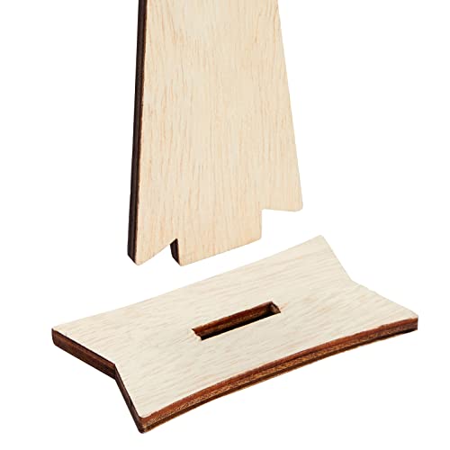 12 Pack Wooden Crosses for Crafts, Unfinished Wood Crosses for Centerpieces, Decor (3 Sizes) Bright Creations