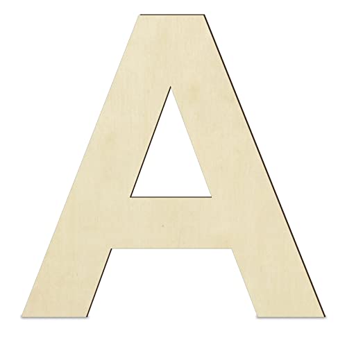 12 Inch Wooden Letters,Large Wooden Letter A for Wall Decor 0.2