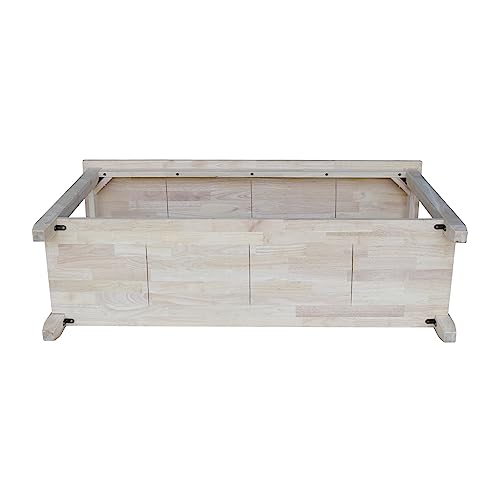IC International Concepts Solano Console Table, 48 in W x 16 in D x 30 in H, Unfinished IC International Concepts