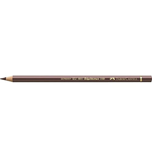 Faber Castel Polychromos Colored Pencils, 176, Wandyke Brown, Pack of 6 Faber-Castell