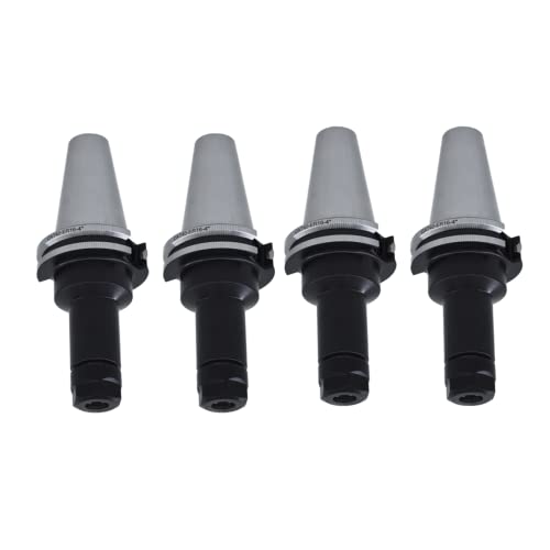 4Pcs CAT40 Tool Holder ER16 Collet Chuck Set length 4"/100mm Chuck Tool Holder Set Mill Holder for CNC Engraving Machine Milling Lathe(4Pcs findmall
