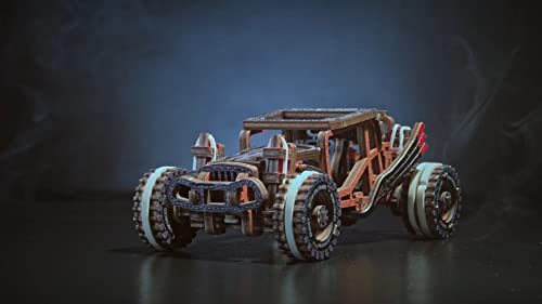 WOODEN.CITY Car Puzzle Model Dune Buggy for Adults - Model Car Kits 3D Wooden Puzzles for Adults - Car Model Kit 3D Puzzle - Model Cars to Build for WOODEN.CITY