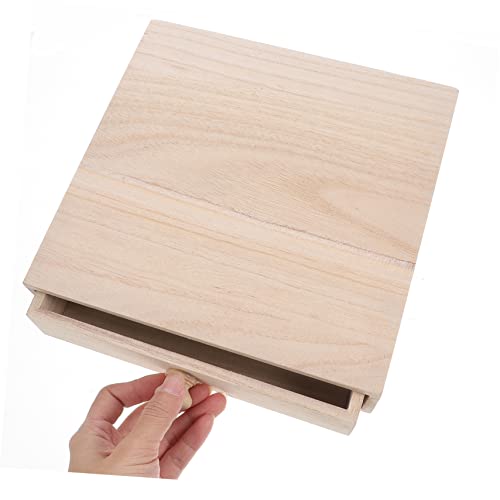 NOLITOY Box Tea Box Gift Box Tea Storage Tea Organizer Container Multi-functional Wood Tea Organizer Tea Holder Desk Topper Wood Storage Drawers Wood NOLITOY