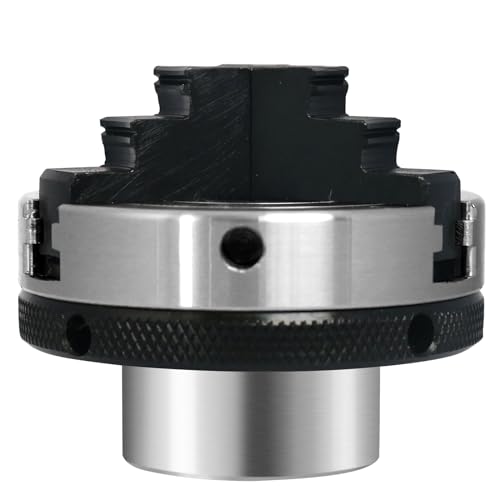 HAowosi 3 inch 3 jaw Wood Lathe Chuck With MT-1 and MT-2 Arbor Shank,Self-Centering Lathe Chucks for Woodturning with 1 x 8TPI Thread,for Woodworking HAowosi