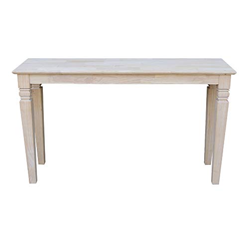 International Concepts Java Console or Sofa Table Unfinished IC International Concepts