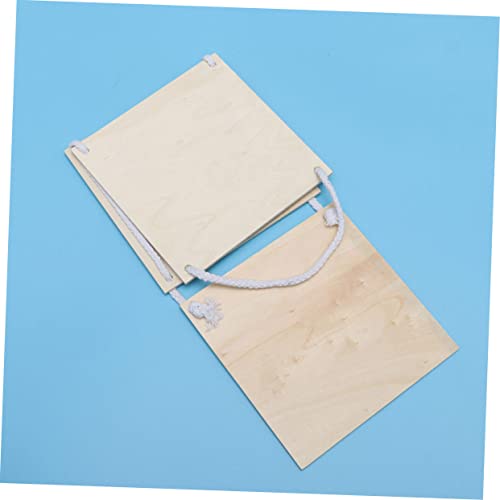 Operitacx 2 Pcs Craft Wooden Plaque Unfinished Wooden Sign Wood Embellishments for Crafts Store Wood Plaque Unfinished Wooden Cutout Disc Ornaments Operitacx