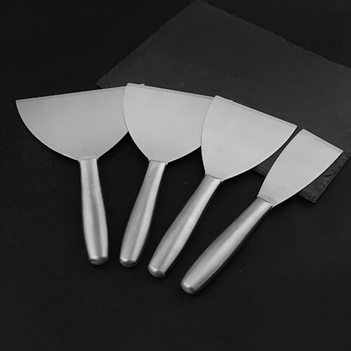 2", 3", 4", 5", 6" Putty Knife Scraper, Putty Knife Set, Stainless Steel Putty Knife, Wallpaper Scraper Paint Scraper Tool for Spreading Drywall GENHAKON