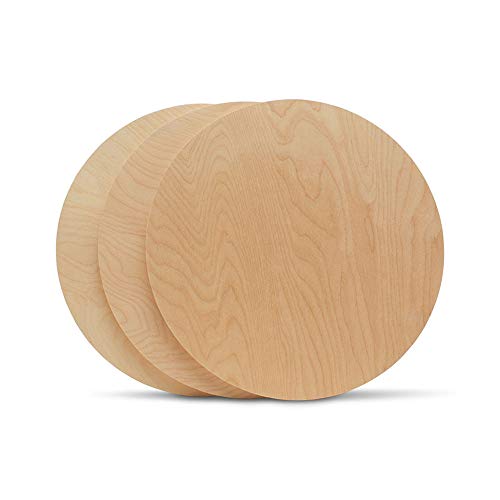 Wood Circles 14 inch 1/2 inch Thick, Unfinished Birch Plaques, Pack of 3 Wooden Circles for Crafts and Blank Sign Rounds, by Woodpeckers Woodpeckers