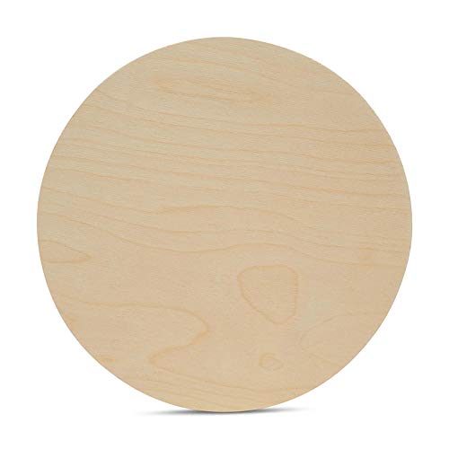 Wood Circles 18 inch, 1/4 Inch Thick, Birch Plywood Discs, Pack of 5 Unfinished Wood Circles for Crafts, Wood Rounds by Woodpeckers Woodpeckers