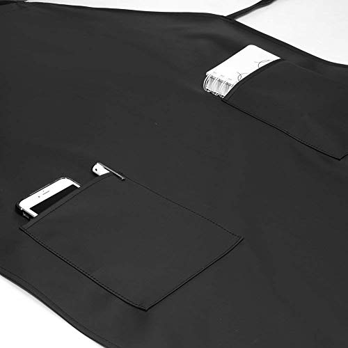 VWELL Rubber Vinyl Waterproof Apron for Men Women, Dishwashing, Chemical Lab Work Apron Butcher Apron PVC Grooming Apron VWELL