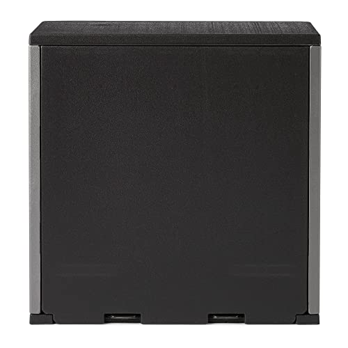 Suncast BMC3000 Cabinet-Resin Construction for Wall Mounted Garage Storage, 30.25" Organizer, Silver/Platinum Suncast