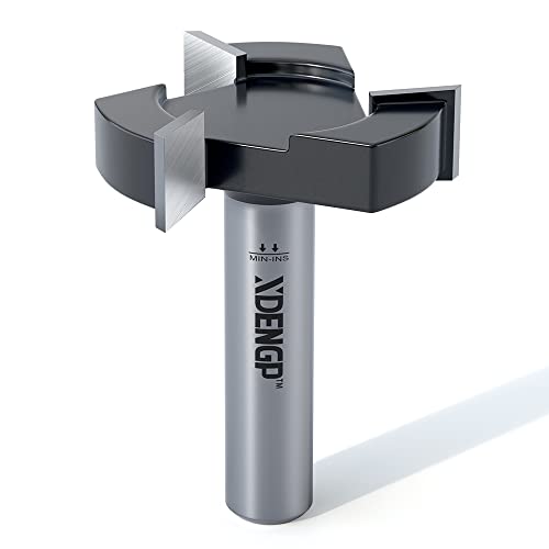 XDENGP CNC Spoilboard Surfacing Planer Router Bit 1/2 Inch Shank, 2-Inch Cutting Diameter, Slab Flattening Bottom Cleaning Wood Planing Leveling XDENGP