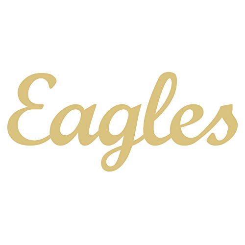 Word Eagles Cutout Unfinished Wood Sports Decor Home Decor Door Hanger MDF Shape Canvas Style 1 (6") Diverse Woodworking