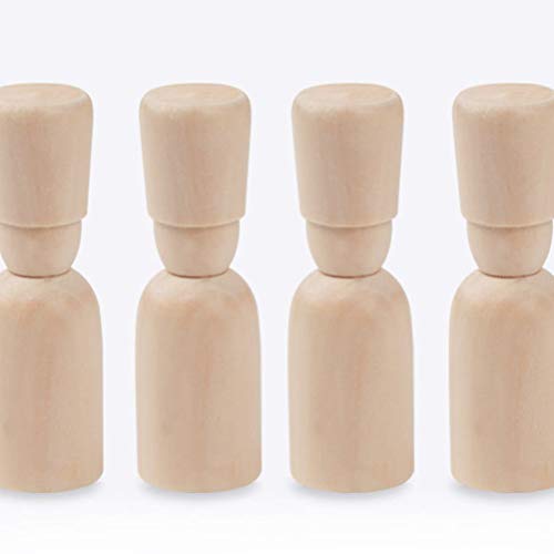 Healifty 10pcs Doodle Wooden Man Hand-Painted Wooden Puppet Craft Unfinished Wood Doll Bodies Wood Peg Dolls Kids Wooden Toys DIY Drawing Wooden Healifty