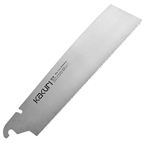 KAKURI Japanese Pull Saw Rip Cut 10 Inch, TATEBIKI Ripping Blade, Woodworking Japanese Hand Saw Kataba, Oil Finished Red Oak Handle, Made in JAPAN KAKURI