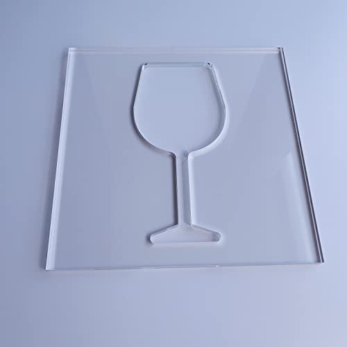 Wine Glass Router Template, Clear Acrylic Template, Woodworking Router Template Phocaea