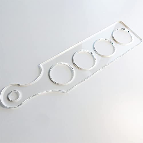Clear Acrylic Flight Paddle Template, Woodworking Router Template, Modern Beer Flight Template Phocaea