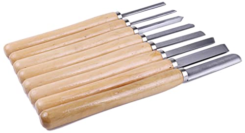 8 Piece Wood Chisel Woodworking Lathe Hand Tool Set by Science Purchase Science Purchase