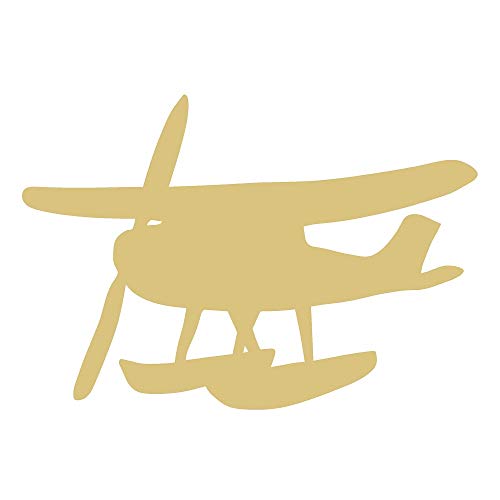 Floating Plane Cutout Unfinished Wood Kids Room Door Hanger MDF Shape Canvas Style 1 (24") Diverse Woodworking