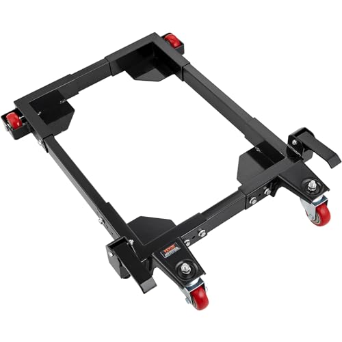 VEVOR Adjustable Universal Mobile Base 1500 LBS Load-Bearing Capacity Heavy-Duty Mobile Base Rolling Mobile Base with Locking Levers, Used for VEVOR