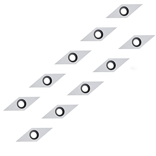 CDBP Diamond Carbide Insert replacement cutter for woodturning, 10 X 28- Dia4.3mm with Sharp Point Indexable carbide cutter fits For DIY Wood Lathe CDBP