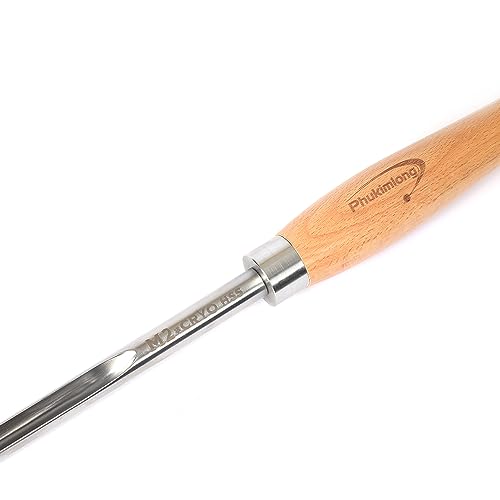Phukimlong M2 HSS Cryogenic HRC63-65, 5/8" BOWL GOUGE woodturing tools for wood lathe PHUKIMLONG