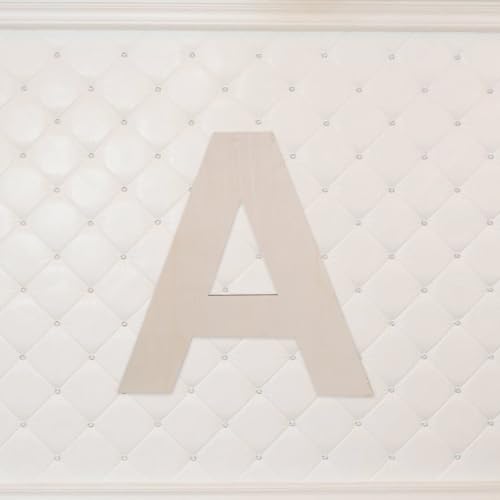 VOSAREA 2pcs Decor Unfinished Letters Cutouts DIY Sign Unfinished Wooden Letter Blank Craft Wooden Letters Wooden Craft Letter Sign Wooden Product VOSAREA