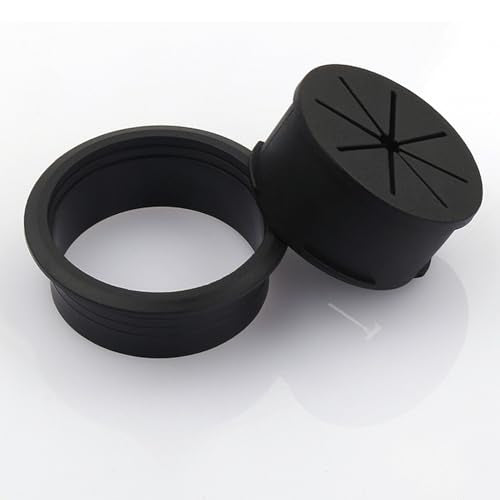 TuTuYa Desk Grommet, 6PCS Flexible 2 Inch (50mm) Desk Cable Grommet Desk Cable Hole Covers with Hole Saw, Ideal Solution for Office and Home Table TuTuYa