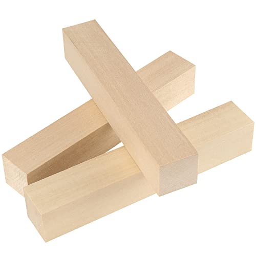 JAPCHET 20 PCS 6 x 1 x 1 Inch Basswood Carving Blocks, Natural Whittling Blocks Unfinished Basswood Blocks for Beginners Carving, Crafting and JAPCHET