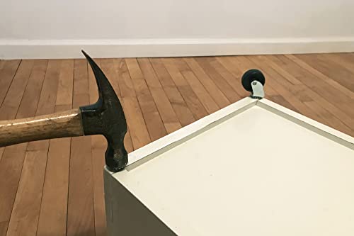 Shepherd Hardware 9557 1-1/4-Inch Plastic Stem Casters, 4-Pack , Black Shepherd Hardware