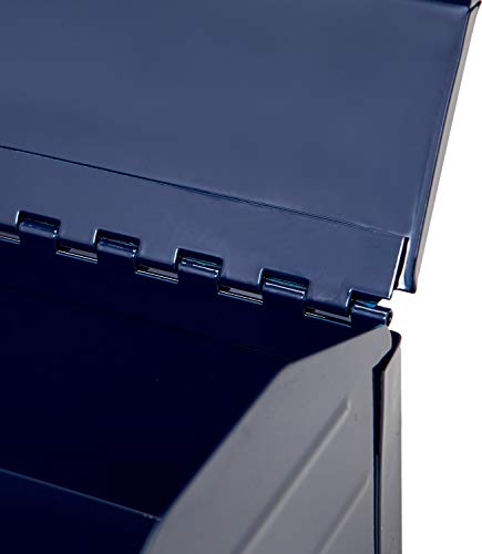 TCE ATB102U Torin 16" Hip Roof Style Portable Steel Tool Box with Metal Latch Closure, Blue TCE