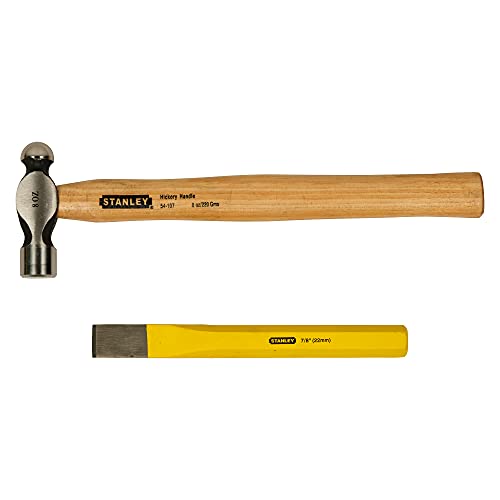 STANLEY PLUMBER-KIT All-in-One Kit for Home&DIY Use (8-Pieces) - Includes Pipe Wrench, Water Pump Plier, Ball Pein Hammer, Screwdriver, Chisel, Stanley