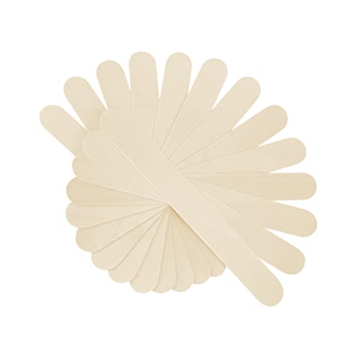 KTOJOY 100Pcs Jumbo Wooden Craft Sticks Popsicle Stick 6” Long x 3/4”Wide Treat Ice Pop for DIY Crafts,Home Art Projects, Classroom Supplies KTOJOY