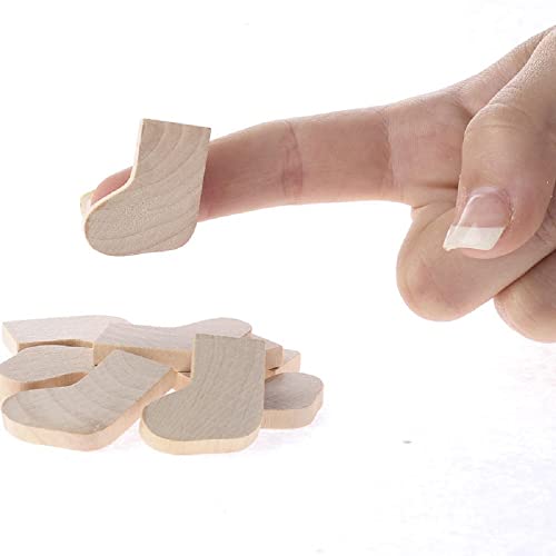 Unfinished Wood Mini Christmas Stocking Cutouts Pack of 30 by Factory Direct Craft - Made in The USA for Christmas Decorating, Crafts and DIY Factory Direct Craft