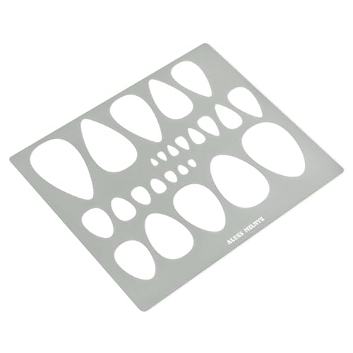 Aleks Melnyk #151 Metal Stencil for Jewelry, Shape Earring Teardrops Cutouts Stencil, Lapidary Template for Cabochons, Tear Drop, Jewelry Making - WoodArtSupply