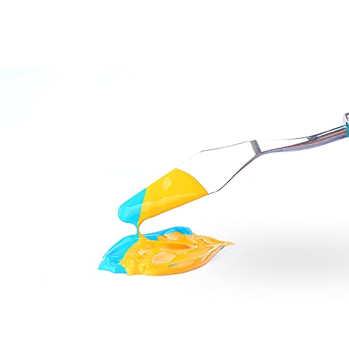 TRANSON Acrylic Paint Set 24-color with 12 Paint Brushes and Palette Non-toxic for Canvas Craft Rock Art Painting TRANSON