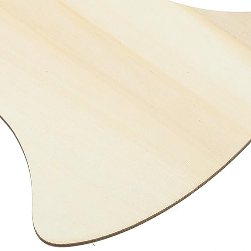 EXCEART 10Pcs Bell Shape Wood Cutouts Unfinished Christmas Wooden Ornaments Xmas Tree Hanging Embellishments Crafts for DIY Arts Crafts Holiday Party EXCEART