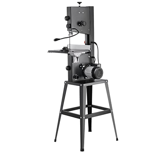 VEVOR Band Saw with Stand, 10-Inch, 560 & 1100 RPM Two-Speed Benchtop Bandsaw, 370W 1/2HP Motor with Metal Stand Optimized Work Light Workbench Fence VEVOR