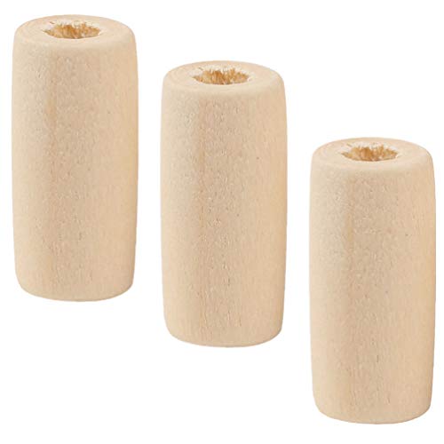 EXCEART 100pcs Wooden Beads Barrel Shaped Unfinished Wood Spacer Beads Jewelry Findings Charms for DIY Bracelet Necklace Craft Making Supplies Style EXCEART