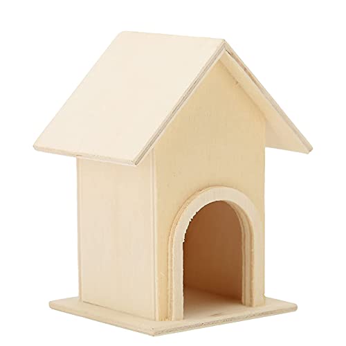 5PCS Wooden Birdhouses, Wooden Bird House for Outdoor Hanging DIY Unfinished Wood Birdhouse DIY Bird Feeder Cagehanging Garden Patio Decorative for Beufee