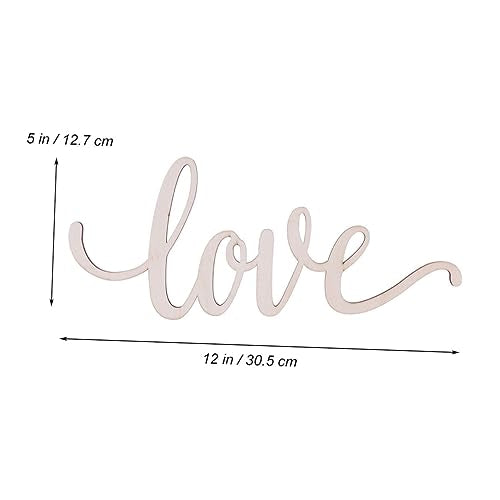 FUNOMOCYA Wood Sign Home Decor Hanging Love Wall Art Unfinished Love Words Sign Unfinished Love Sign Love Hanging Sign Signs Wood Sign Decor Love FUNOMOCYA