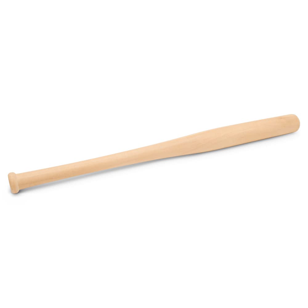 Wood Baseball bat 18 Inch Pack of 2 Unfinished Mini Wood Baseball Bat, Small Bat, Party Decor, Bedroom, Crafts, by Woodpeckers Woodpeckers