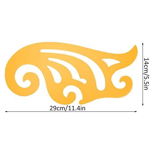 French Curve Template Set Ding Drafting Template Tools Plastic French Curve Ruler for Students, Teachers, Engineers, Needlework/Sewing/Embroidery(B) Pssopp